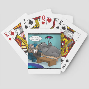 Lustiger Elefant In Therapie Karten T-Shirts Gesch Spielkarten