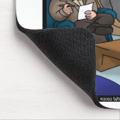 Lustiger Elefant in Therapie Mousepad (Ecke)