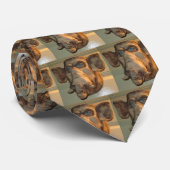 Lustiger Elefant oder Schwein Krawatte (Gerollt)