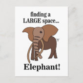 Lustiger Elefant Postkarte (Vorderseite)