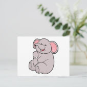 Lustiger Elefant Postkarte (Stehend Vorderseite)