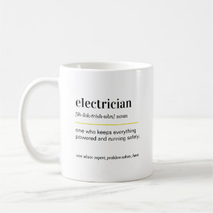 Lustiger Elektriker-Geschenk-Kaffeebecher Kaffeetasse