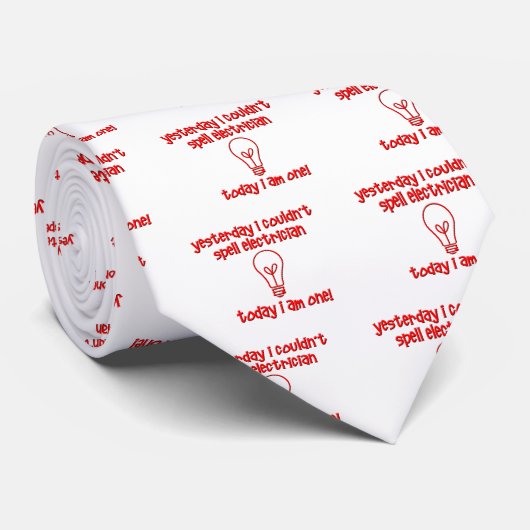 lustiger Elektriker Krawatte (Gerollt)