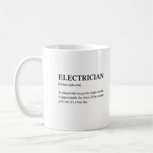 Lustiger Elektriker Technische Bedeutung Beschreib Kaffeetasse