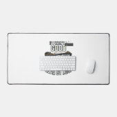 Lustiger Elektriker Vintage-Gravur-Zitat-Design Schreibtischunterlage (Tastatur & Maus)