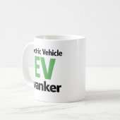 Lustiger Elektroauto-Wanker-Becher Elektrisches Fa Kaffeetasse (Vorderseite Links)