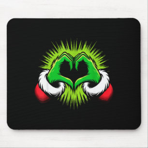 Lustiger Elf Herz Hände Liebe Weihnachten Mousepad