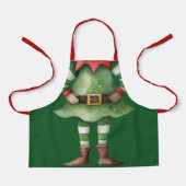 Lustiger Elf-Körper-Weihnachten Schürze (Vorderseite)