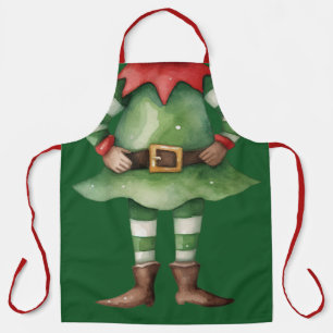 Lustiger Elf-Körper-Weihnachtsgeschenk Schürze