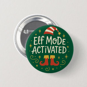 Lustiger Elf-Modus Aktiviert Weihnachten  Button
