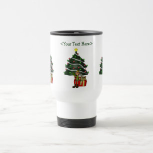 Lustiger Elf-personalisierte Reisebecher