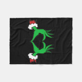 Lustiger Elf Weihnachten Fleecedecke (Vorderseite (Horizontal))
