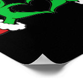 Lustiger Elf Weihnachten Poster (Ecke)