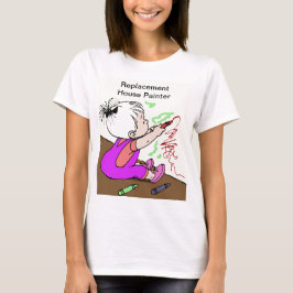 Lustiger Eltern-Ersatz-Hausmaler Damen T-Shirt