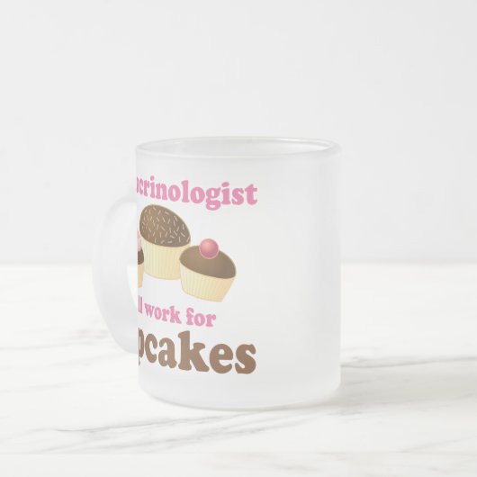 Lustiger Endocrinologist Mattglastasse (Vorderseite Links)