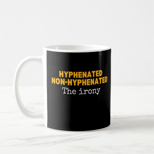 Lustiger Englisch-Grammatik-Lehrer Punctuation Ner Kaffeetasse (Links)
