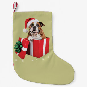 Lustiger englischer Bulldogge Hund Baum Weihnachts Kleiner Weihnachtsstrumpf
