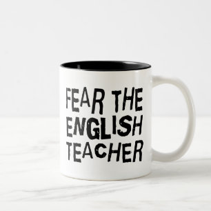 Lustiger Englischlehrer Zweifarbige Tasse
