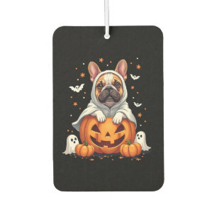 Lustiger English Bulldog Geist Boo Halloween Damen Autolufterfrischer