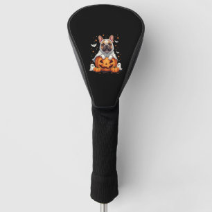 Lustiger English Bulldog Geist Boo Halloween Damen Golf Headcover