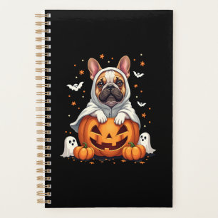 Lustiger English Bulldog Geist Boo Halloween Damen Planer