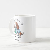 Lustiger English Cocker Spaniel Geschäftsanzug Kaf Kaffeetasse (Vorderseite Links)