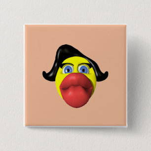 Lustiger Enten-Geburtstags-Knopf Button