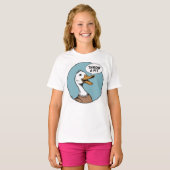 Lustiger Enten-Tee T-Shirt (Vorne ganz)