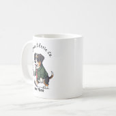 Lustiger Entlebucher Mountain Business Anzug Kaffe Kaffeetasse (Vorderseite Links)