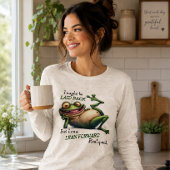 Lustiger entspannter Frosch Tri-Blend Shirt
