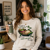 Lustiger entspannter Frosch Tri-Blend Shirt
