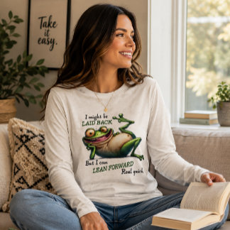 Lustiger entspannter Frosch Tri-Blend Shirt