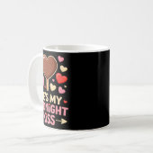 Lustiger Er ist mein Mitternachtskuss Valentinstag Kaffeetasse (Vorderseite Links)