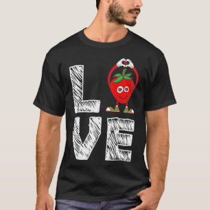 Lustiger Erdbeeren-Fruchtliebhaber-Esser - Ich lie T-Shirt
