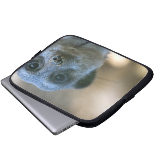 Lustiger Erdmännchen Laptopschutzhülle (Vorne Knopf)