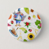 lustiger Erntedank Button (Vorderseite)