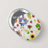 lustiger Erntedank Button (Vorne & Hinten)