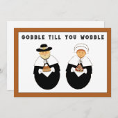 lustiger Erntedank Feiertagskarte (Vorne/Hinten)