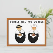 lustiger Erntedank Feiertagskarte (Stehend Vorderseite)