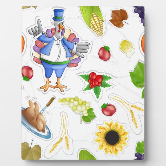 lustiger Erntedank Fotoplatte (Vorderseite)