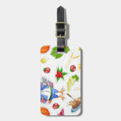 lustiger Erntedank Gepäckanhänger (Vorderseite vertikal)