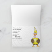 Lustiger Erntedank-Gruß Feiertagskarte (Innenseite)