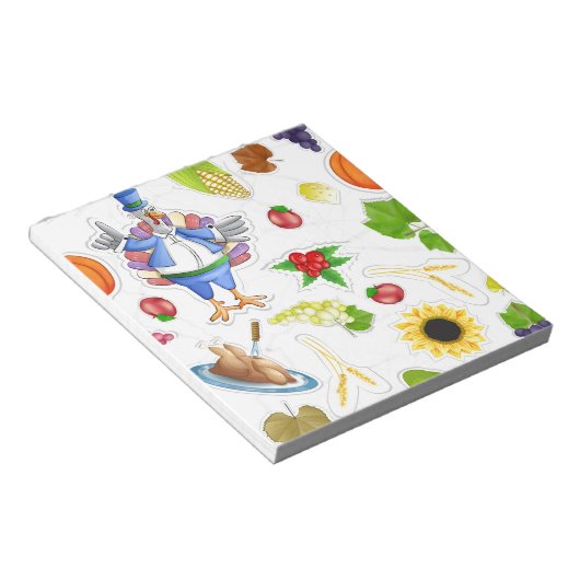 lustiger Erntedank Notizblock (angewinkelt)