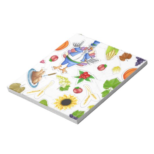 lustiger Erntedank Notizblock (Rotiert)