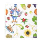 lustiger Erntedank Notizblock (Vorderseite)