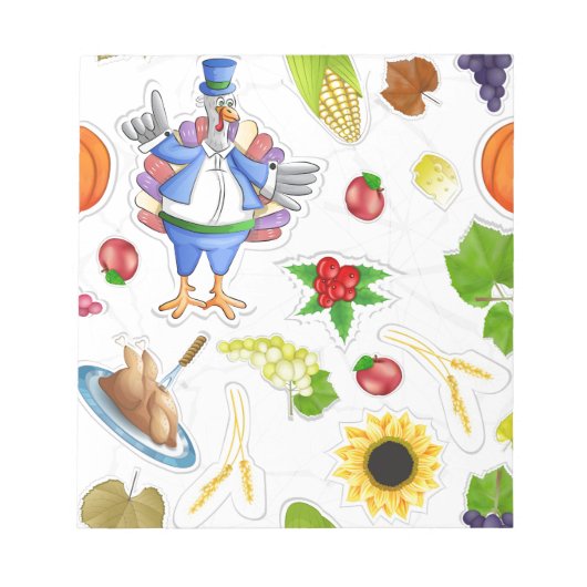 lustiger Erntedank Notizblock (Vorderseite)