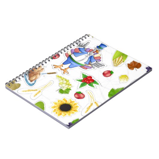 lustiger Erntedank Notizblock (Linke Seite)