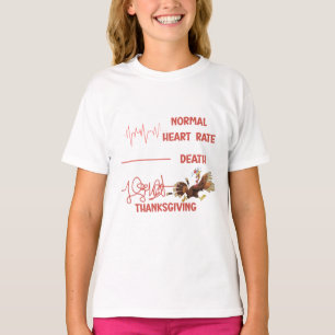 Lustiger Erntedank-Truthahn-Text. T-Shirt