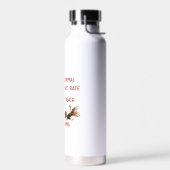 Lustiger Erntedank-Truthahn-Text. Trinkflasche (Links)