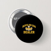 Lustiger Erntedankfest Vatertag Retro gefülltes Ei Button (Vorne & Hinten)